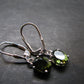 Moldavite Tektite Silver Earrings from Czech Republic - 1.95 Grams