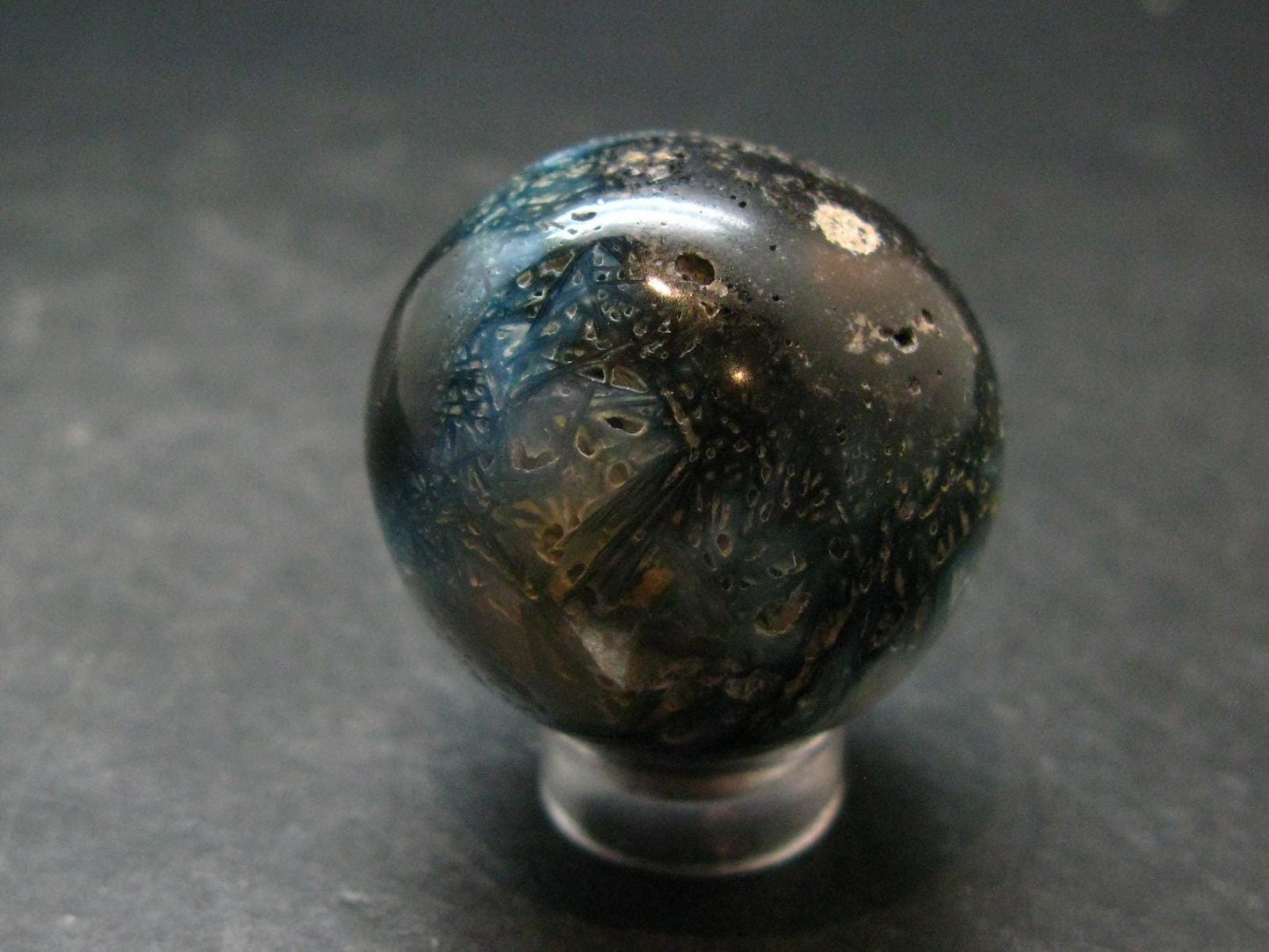 Blue Ice Glacierite Sphere from Indonesia - 1.2" - 40.18 Grams