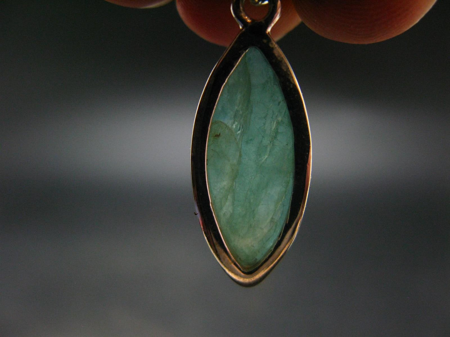 Extremely Rare Grandidierite Silver Pendant From Madagascar - 1.3" - 4.0 Grams