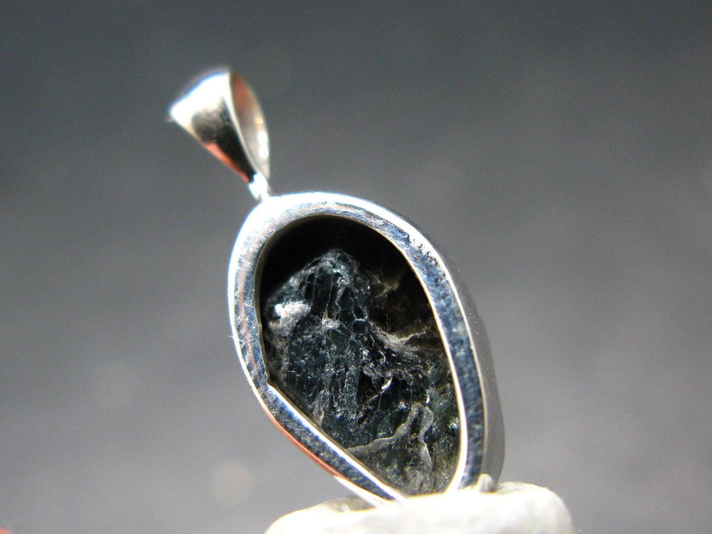 Alexandrite Chrysoberyl Crystal Silver Pendant From Brazil - 0.8" - 1.61 Grams