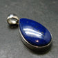 Lapis Lazuli Silver Pendant From Afghanistan - 1.5" - 6.56 Grams