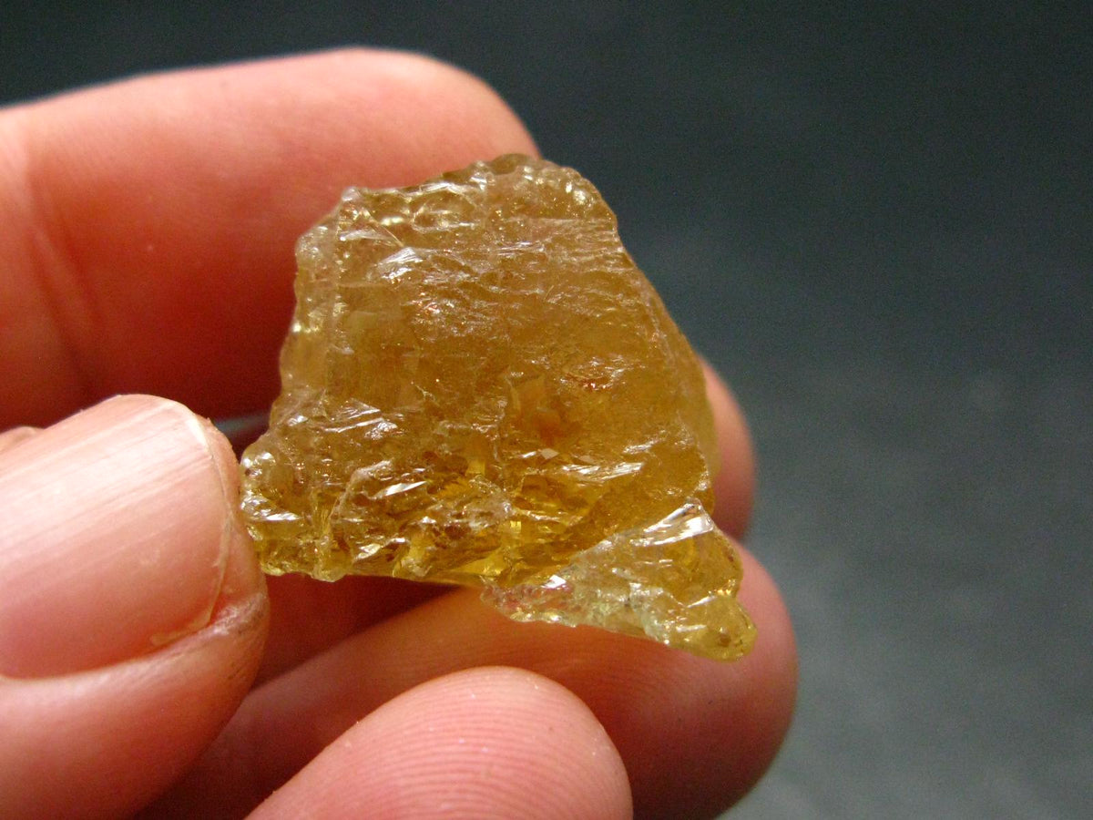 Etched Heliodor (Yellow Beryl) Crystal from Brazil - 30.45 Carats - 0.8"