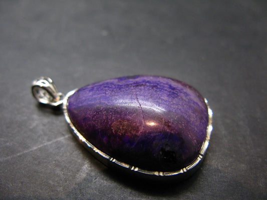 Sugilite Silver Pendant From South Africa - 1.7" - 16.57 Grams