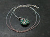 Emerald Silver Pendant W/Chain From Colombia - 2.90 Grams Total