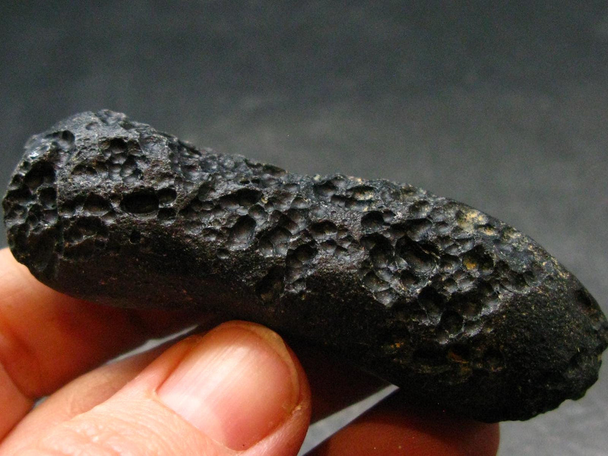 Rare Large Black Tibetan Tektite Raw Piece from Tibet - 2.5" - 34.87 Grams