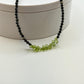 Peridot and Black Spinel Necklace | August Birthstone Jewelry