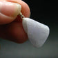 Nice Lilac Amblygonite Crystal Silver Pendant from Brazil - 1.1" - 4.30 Grams