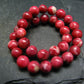 Thulite Genuine Bracelet ~ 7 Inches ~ 6mm Round Beads