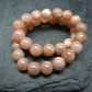 Pink Moonstone Genuine Bracelet ~ 7 Inches ~ 6mm Round Beads