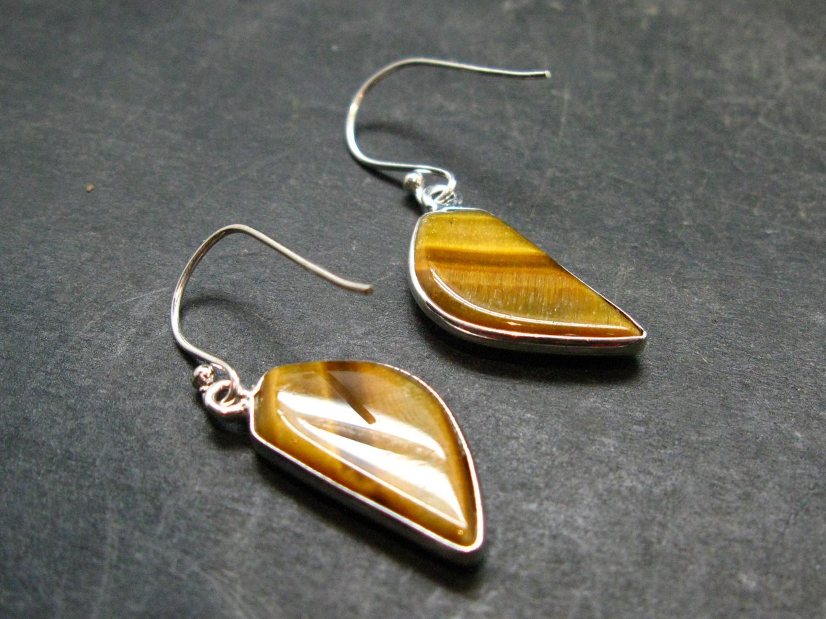 Tiger Eye Earrings - 3.59 Grams
