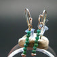 Nice Raw Natural Turquoise Sterling Silver Earrings from Mexico - 0.6 Grams