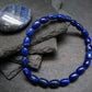 Lapis Lazuli Lazurite Genuine Bracelet ~ 7 Inches ~ 8mm Tube Beads