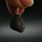 Apache Tear Obsidian Crystal Silver Pendant From Mexico - 0.9" - 2.57 Grams