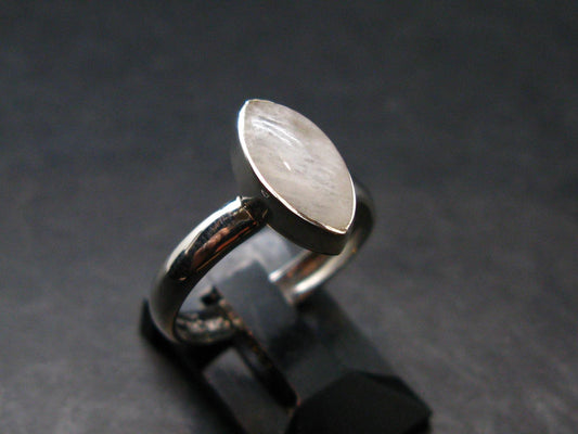Natrolite Silver Ring From Russia - 2.12 Grams - Size 7