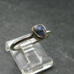 Benitoite Silver Ring From California - Size 8 - 1.86 Grams