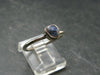 Benitoite Silver Ring From California - Size 8 - 1.86 Grams