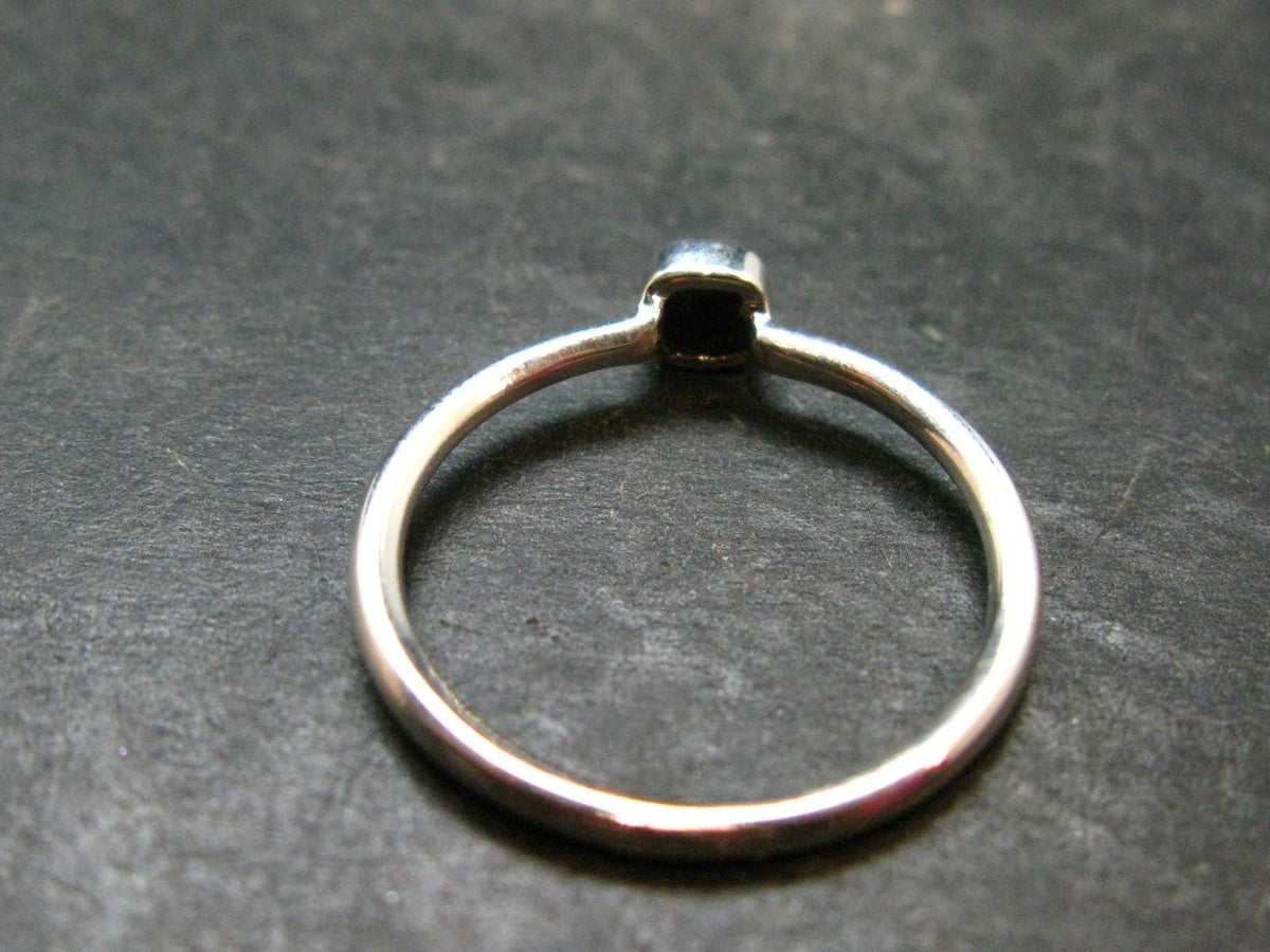 Muonionalusta Meteorite Sterling Silver Ring from Sweden - 1.53 Grams - Size 8