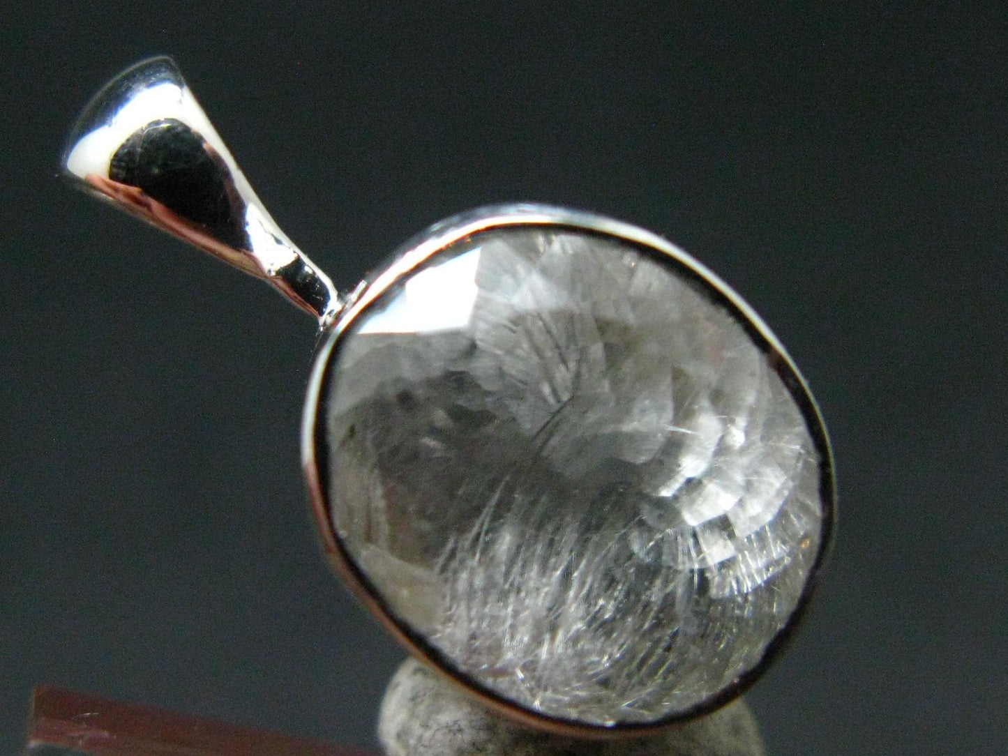 Gem Phenakite Phenacite 5.93 Carats Facetted Pendant from Russia - 2.64 Grams - 0.8"