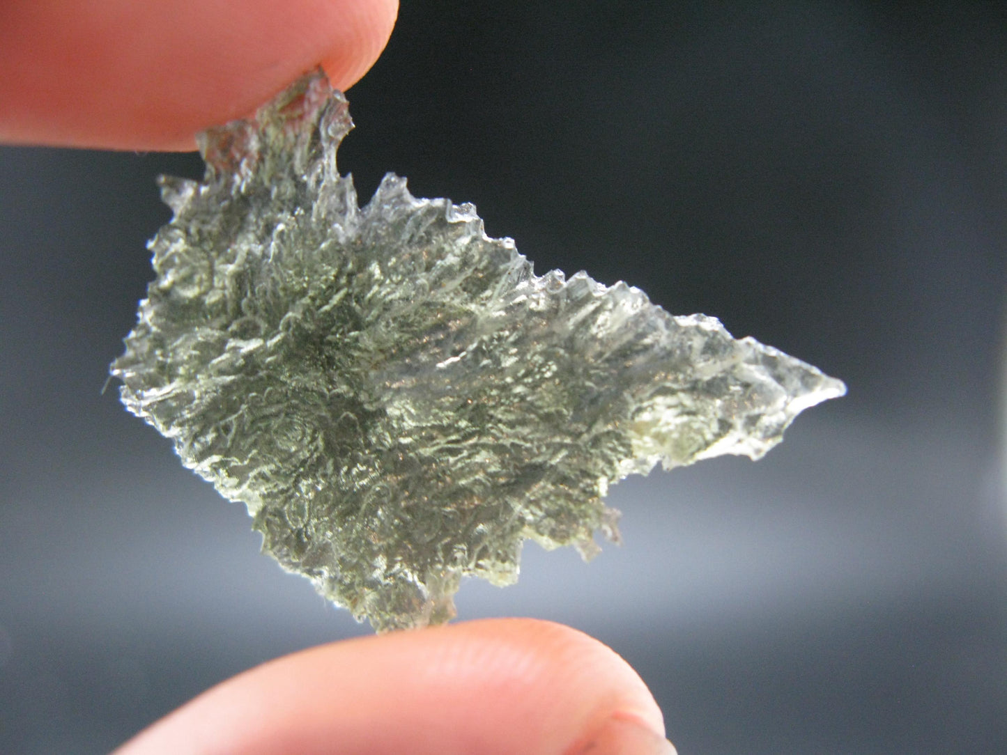 Besednice Moldavite Tektite Raw Piece from Czech Republic - 1.2" - 12.50 Carats