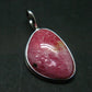 Rare Rhodochrosite Sterling Silver Pendant From Alma Colorado - 1.3" - 5.82 Grams