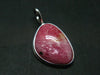 Rare Rhodochrosite Sterling Silver Pendant From Alma Colorado - 1.3" - 5.82 Grams