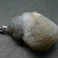Truffle Chalcedony!! Spheroidal Chalcedony Nodules Crystal Silver Pendant From Morocco - 1.6"