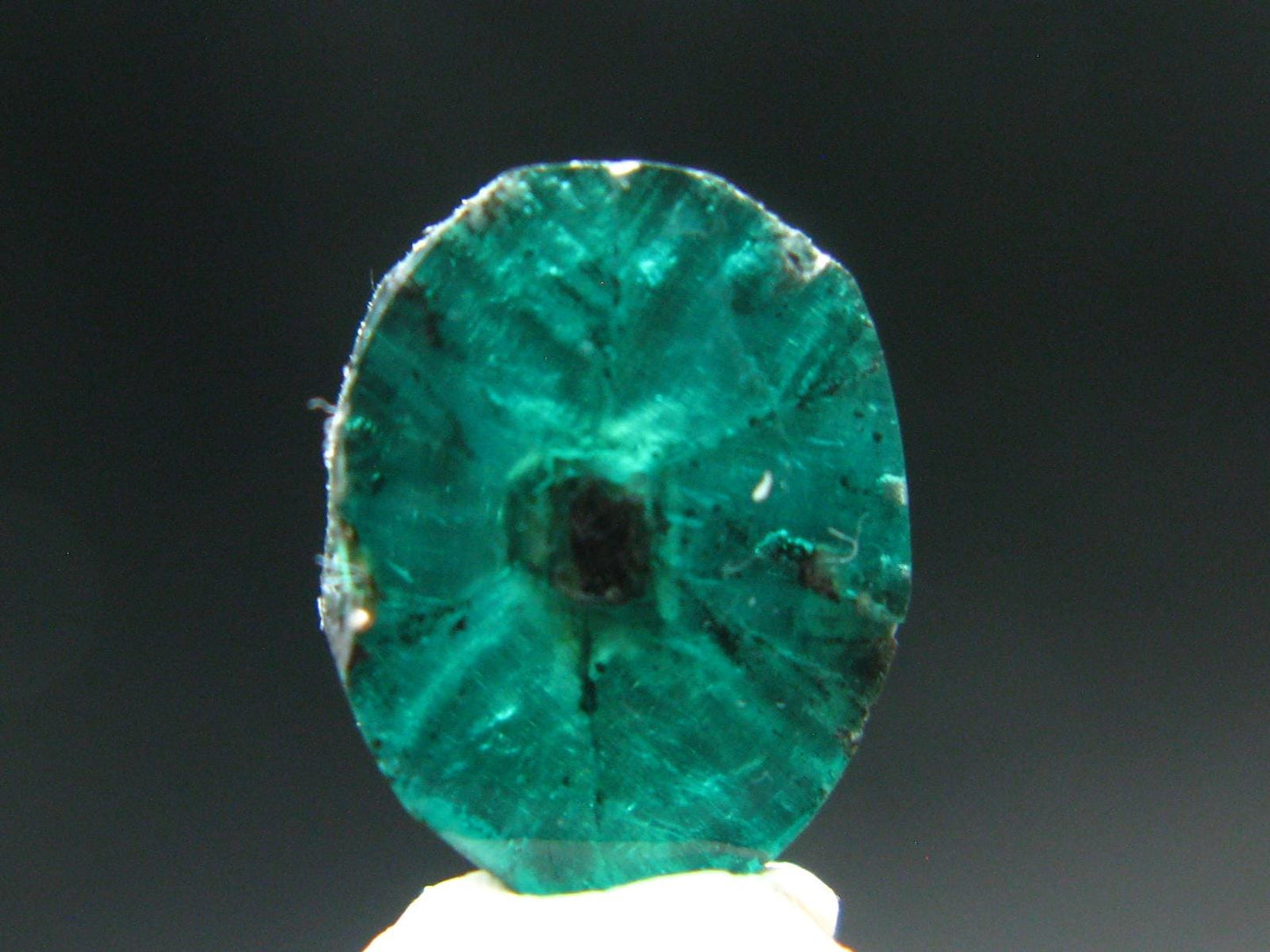 Beautiful Rare Gem Trapiche Emerald From Colombia - 1.62 Carats - 10x8mm