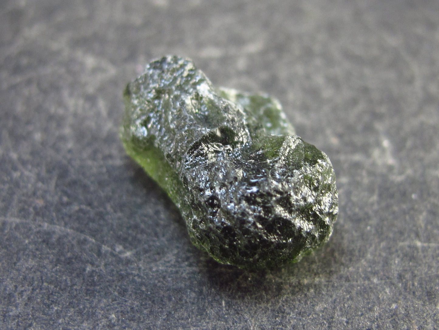 Moldavite Tektite Raw Piece from Czech Republic - 0.7" - 9.90 Carats - 1.98 Grams