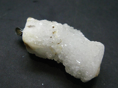 Anandalite Quartz Crystal Silver Pendant From India - 1.6" - 14.65 Grams