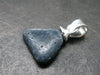 Benitoite Crystal Silver Pendant From California - 0.7" - 0.69 Grams
