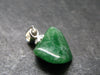 Tsavorite Gem Green Garnet Sterling Silver Pendant From Tanzania - 0.7" - 1.40 Grams