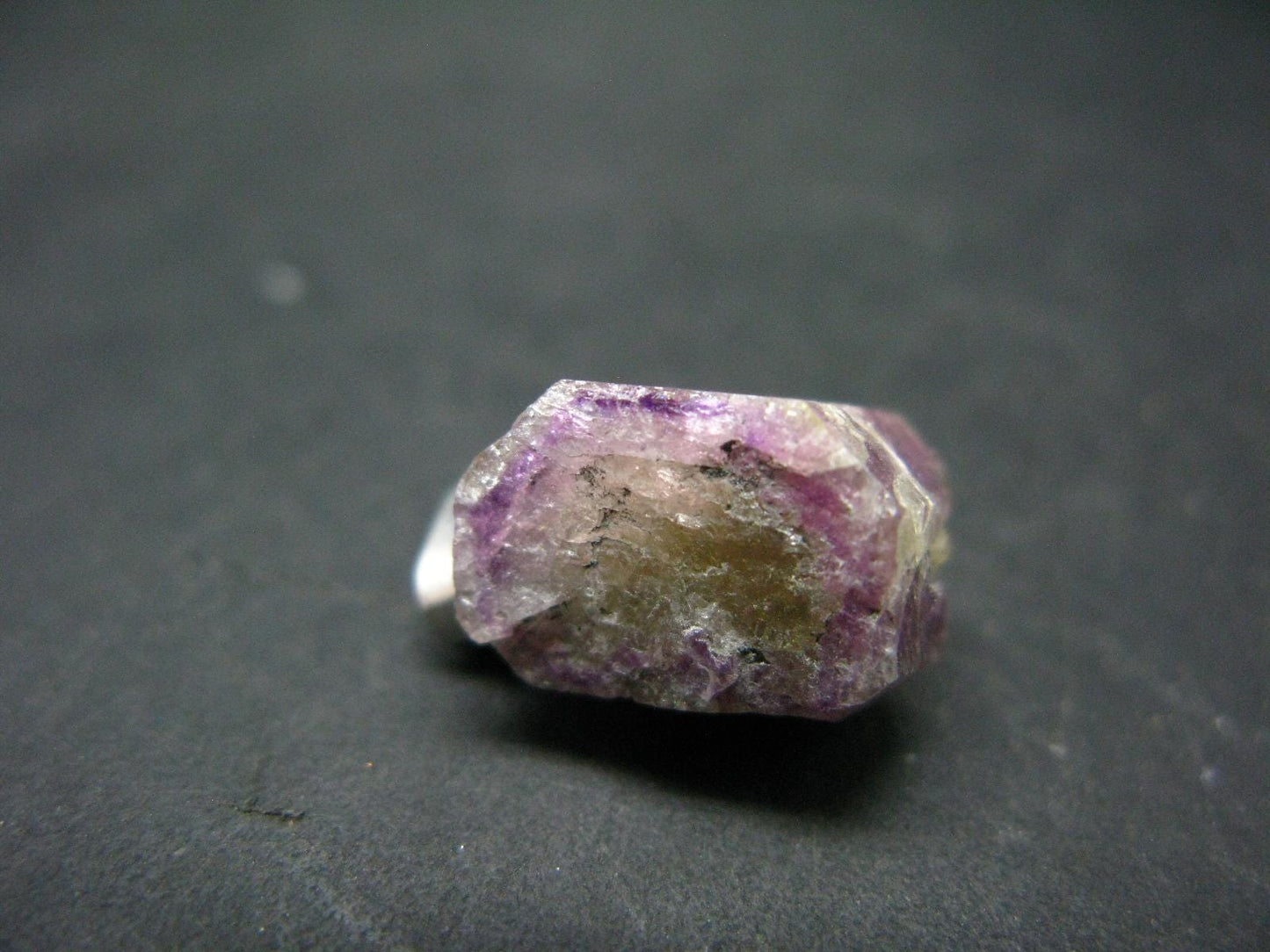 World Famous Jeffrey Mine!! Large Sparkling Vesuvianite Idocrase Crystal Silver Pendant From Canada - 0.8" - 2.93 Grams