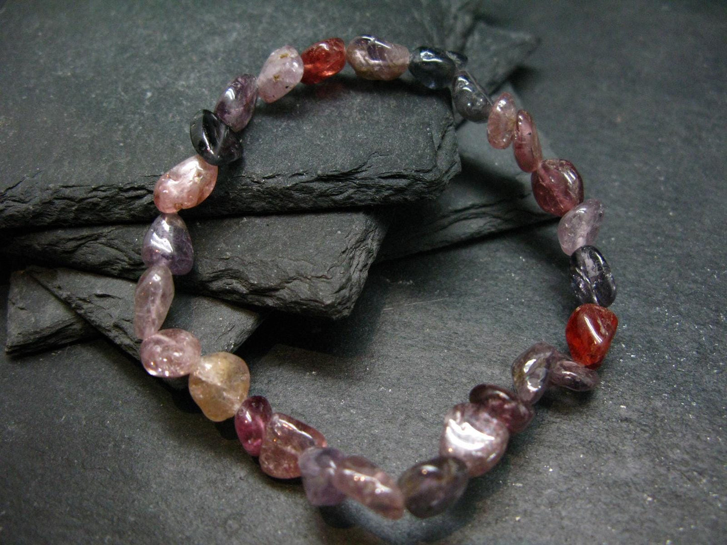 Spinel Genuine Bracelet ~ 7.5 Inches ~ 8mm Tumbled Beads