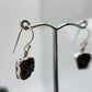 Alexandrite Drop Earrings Raw Color Change Stone Silver Dangle Earrings June Birthstone Jewelry
