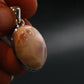 Natrolite Silver Plated Pendant Necklace From Indonesia - 1.3" - 4.81 Grams
