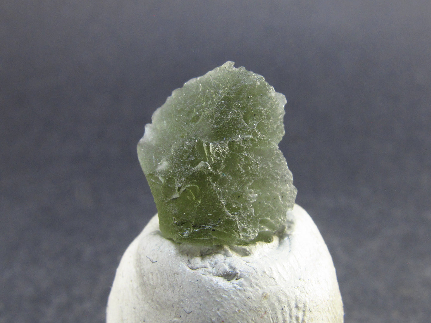 Moldavite Tektite Raw Piece from Czech Republic - 0.5" - 4.55 Carats - 0.92 Grams
