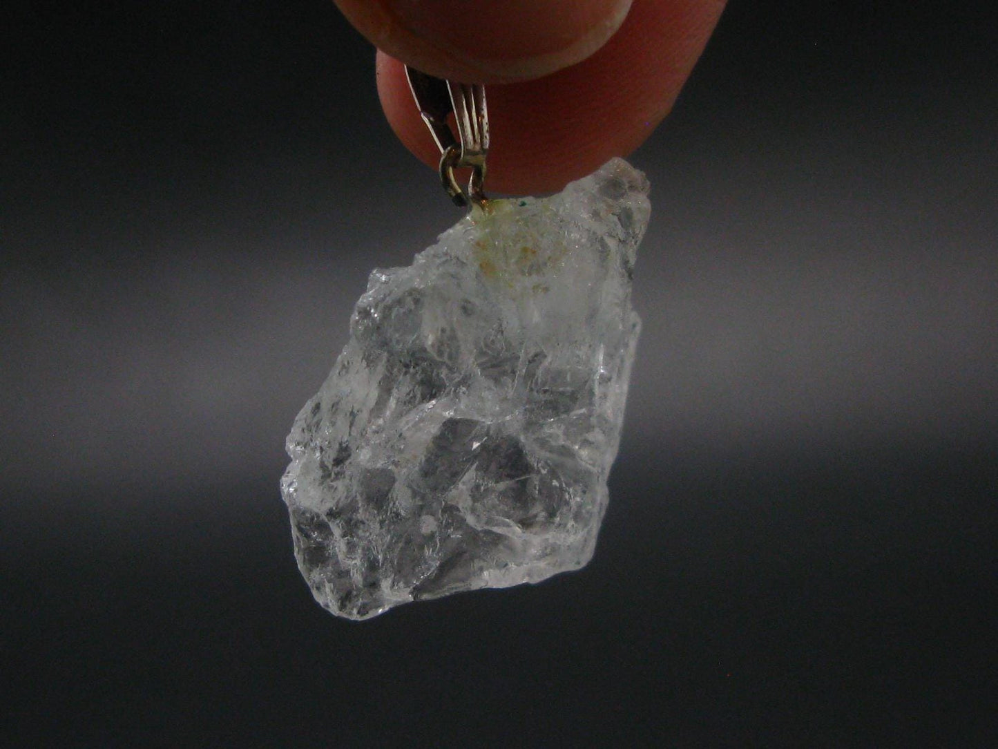 Aquamarine Crystal Silver Pendant From Namibia - 1.1" - 4.0 Grams