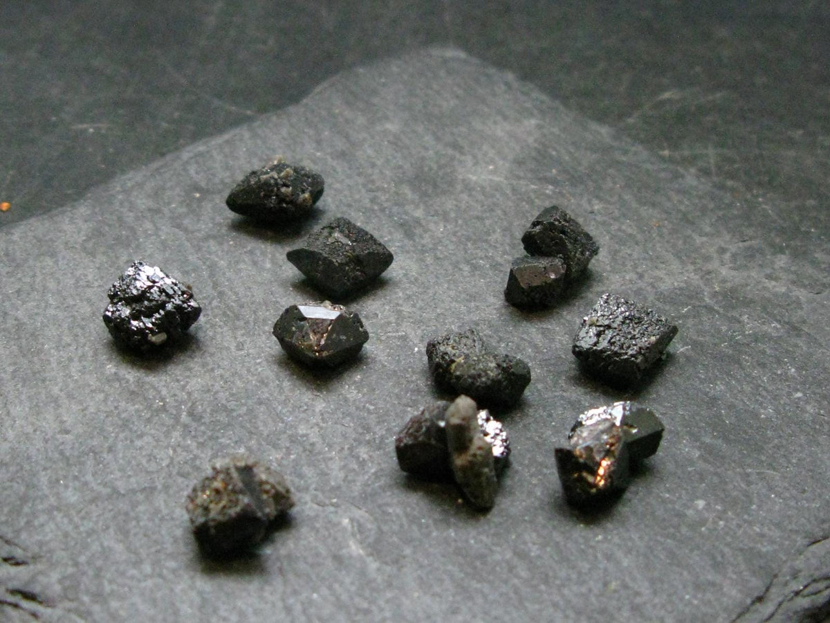 Lot of 10 Brookite Crystals From Arkansas - 8.50 Grams