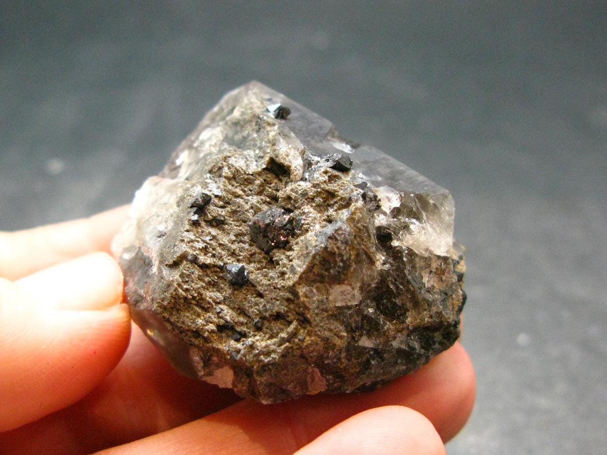 Brookite On Quartz Cluster From Arkansas - 36.46 Grams - 1.6"