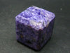 Large Nice Charoite Cube From Russia - 1.2" - 70.5 Grams