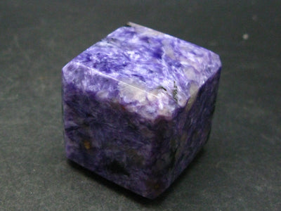 Large Nice Charoite Cube From Russia - 1.2" - 70.5 Grams