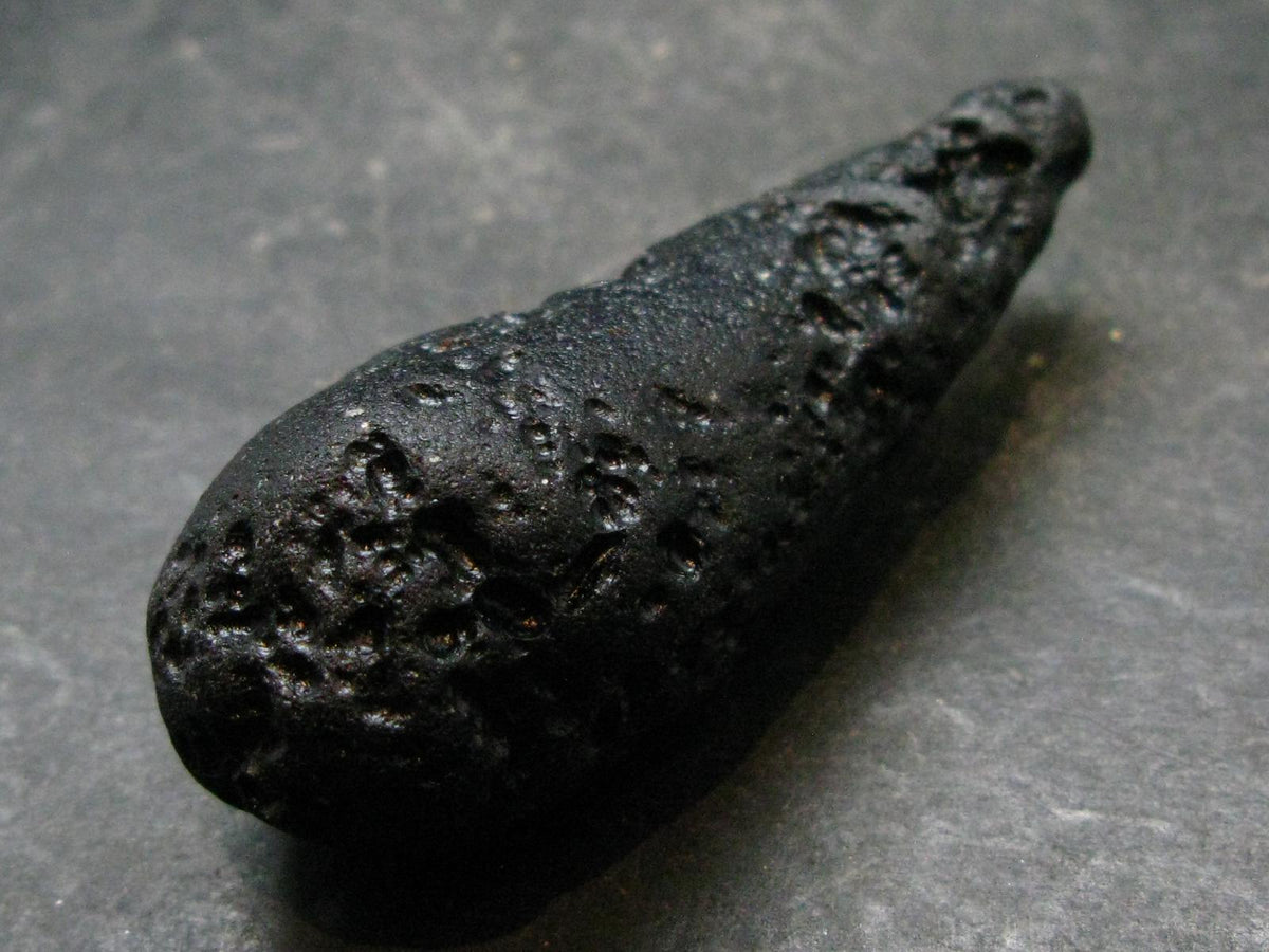 Rare Large Black Tibetan Tektite Raw Piece from Tibet - 2.5" - 34.46 Grams