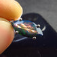 Rare Black Opal Sterling Silver Pendant from Australia - 0.7" - 1.04 Grams