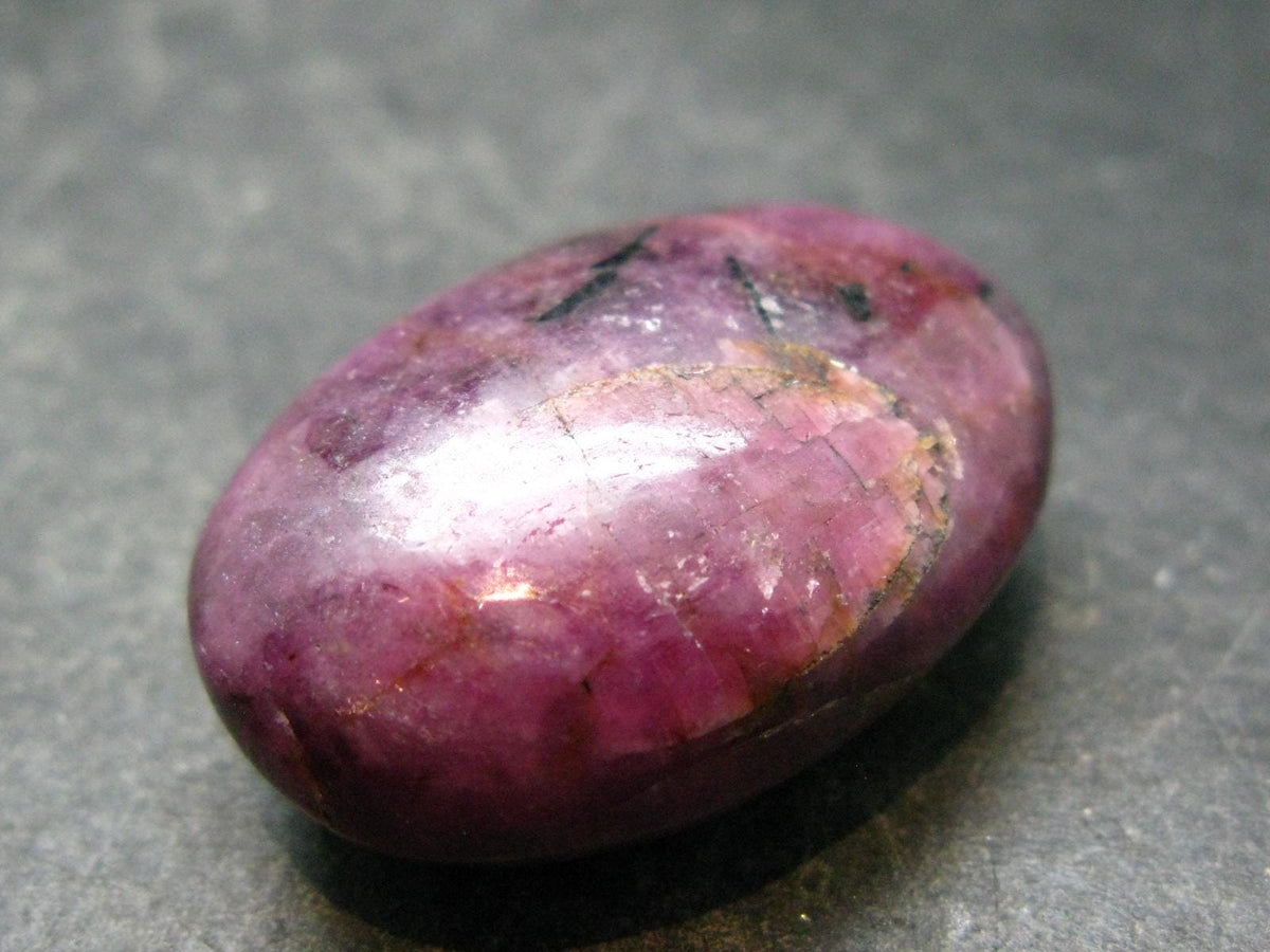 Tumbled Genuine Ruby Corundum from India - 1.3" - 24.11 Grams