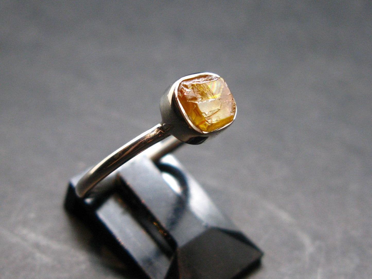 Sphalerite Silver Ring From Spain - Size 7 - 1.94 Grams