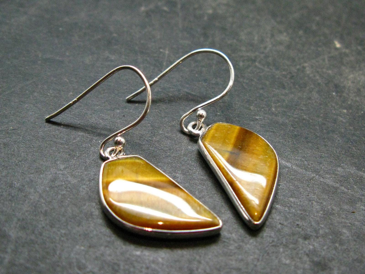 Tiger Eye Earrings - 3.59 Grams