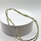 Green Sapphire Beaded Necklace: Genuine Gemstone Healing Crystal - 18in