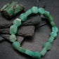 Emerald Genuine Bracelet ~ 7 Inches ~ 10mm Facetted Beads