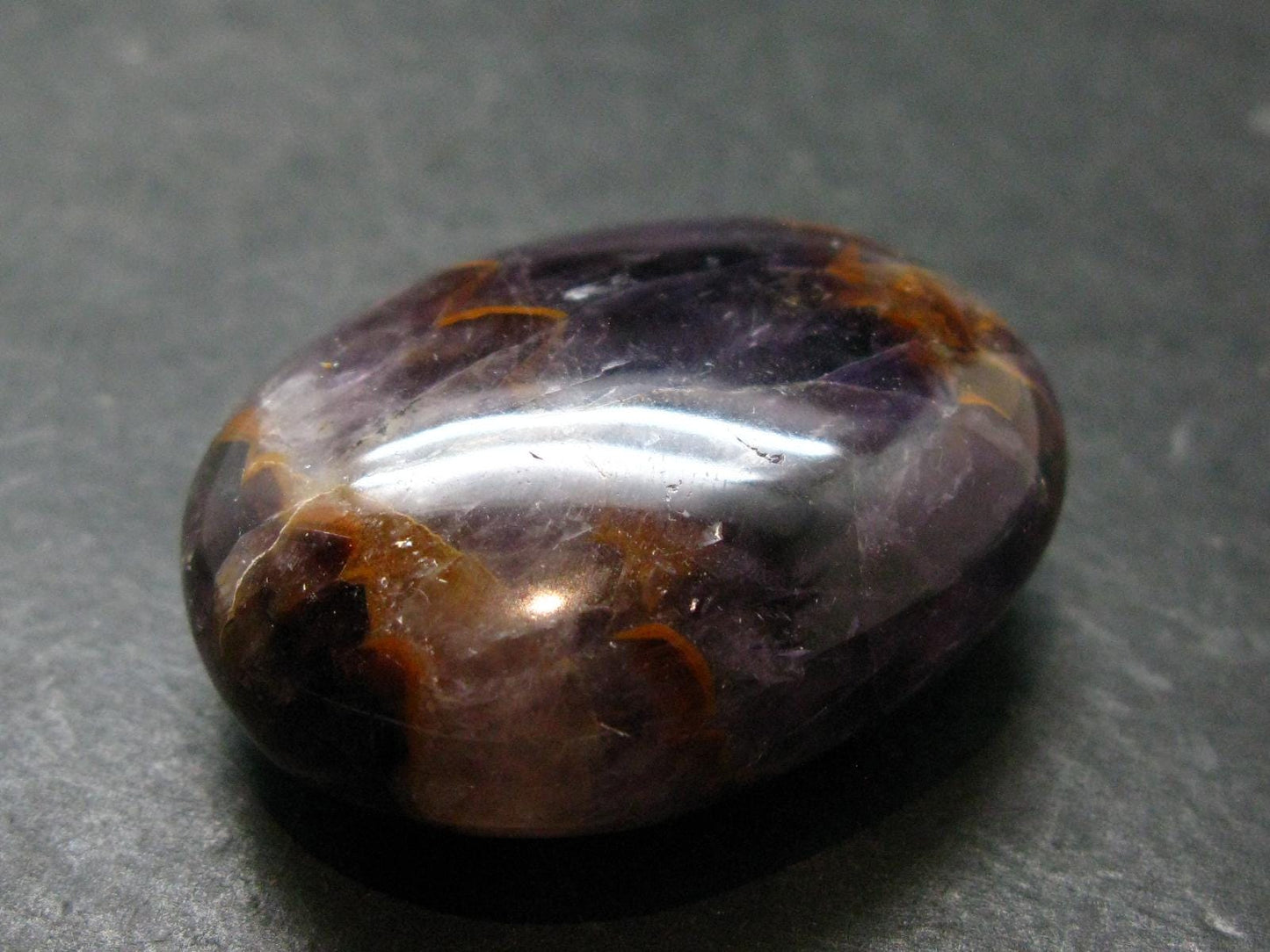Rare Auralite Super 23 Amethyst Tumbled Stone From Canada - 1.8" - 54.22 Grams