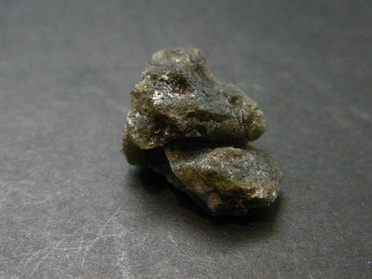 Meteor Splash Glass!! Fabulous Asymmetrical Rare Darwin Glass Tektite Pleistocene Piece From Australia - 0.8"